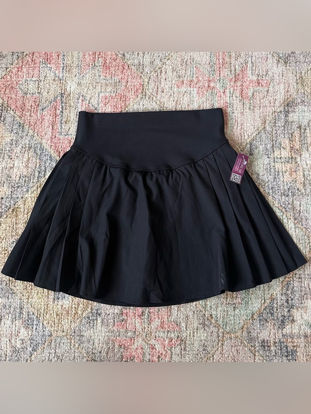 Adore Me Black Pleated Skort  NWT